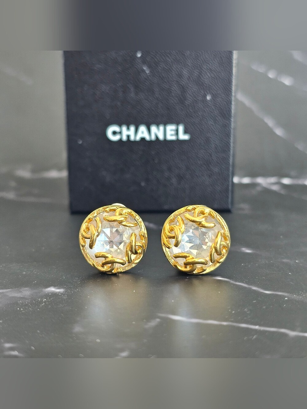 💗 Chanel Crystal Earrings 💗